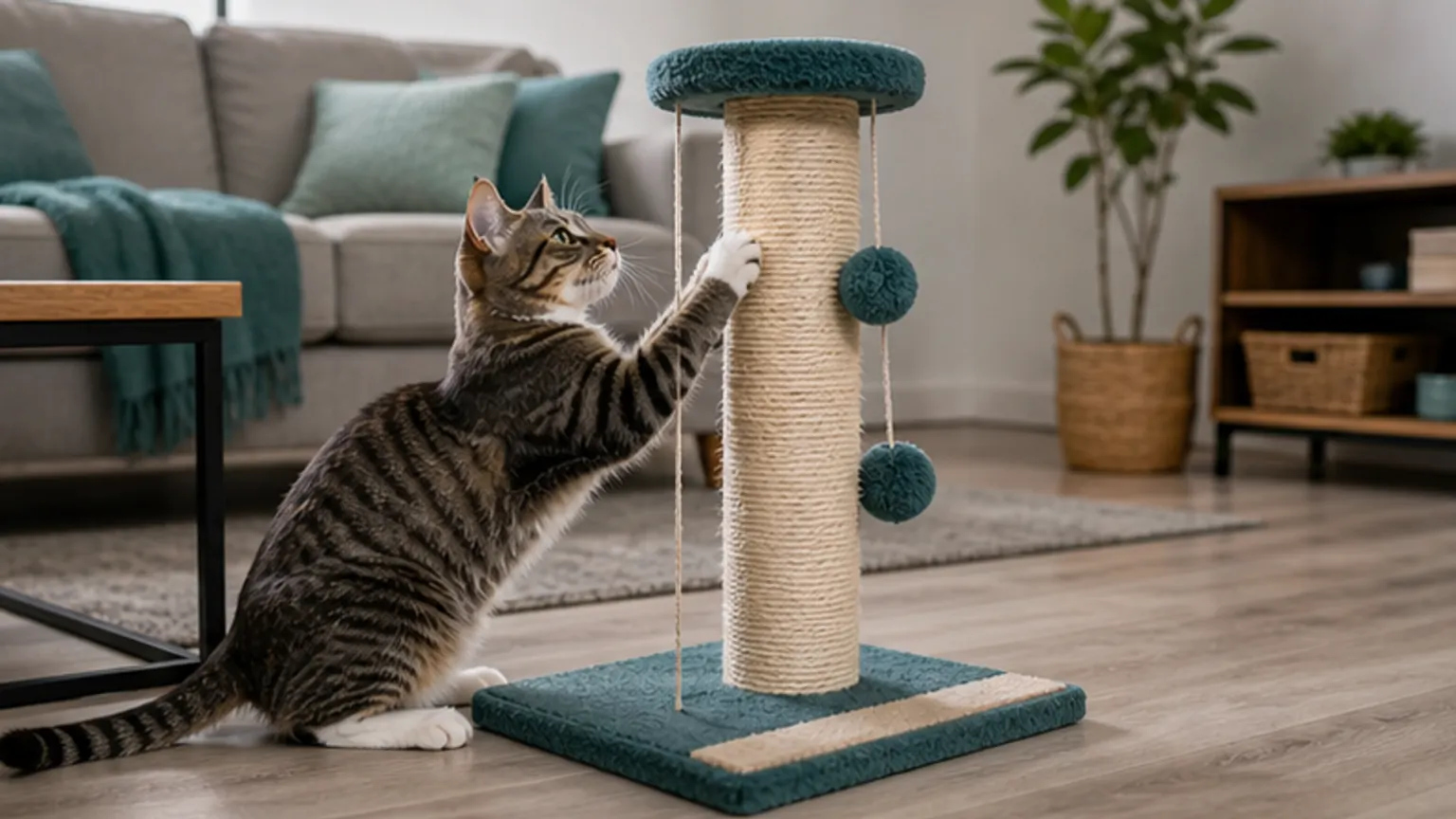 Imagem editorial sobre gato arranha o sofá à noite? talvez esteja a comprar o tipo errado de arranhador