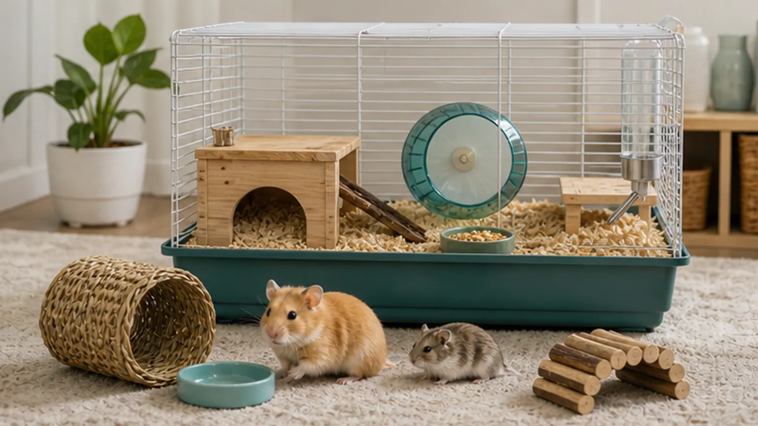Imagem editorial sobre hamster sírio ou anão? a gaiola errada estraga tudo antes da roda