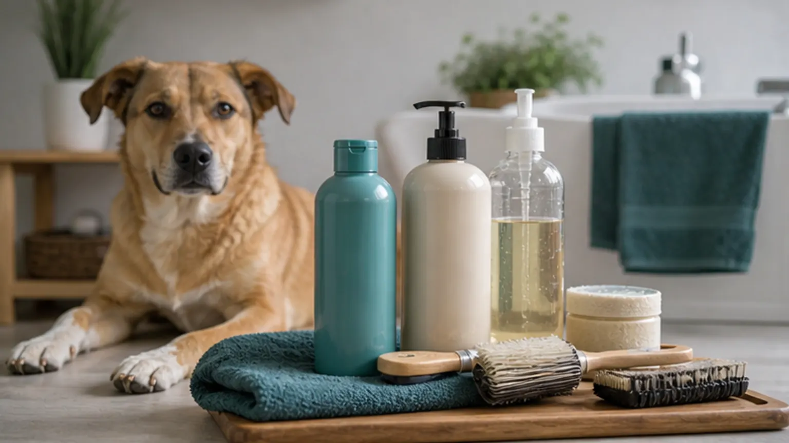 Imagem editorial sobre melhor champô para cão com mau cheiro? o truque é não comprar às cegas